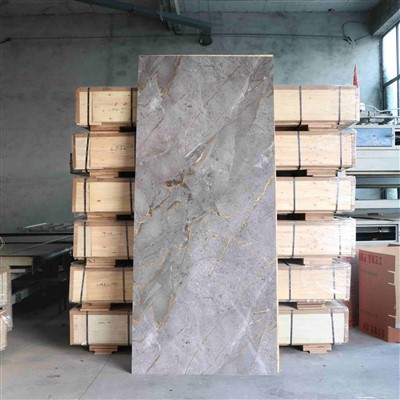 Мраморна текстура Лесен за почистване луксозен PVC мраморен лист